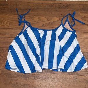 Kortni Jeane Blue Strip Swing Top